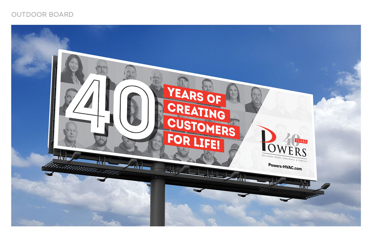 Powers 40th Anniversary Billboard